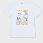T-shirt cotone fantasia mare