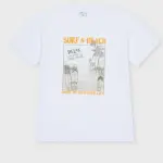 T-shirt cotone fantasia mare