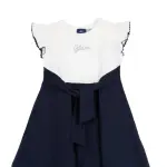 Abito blu e bianco chicco