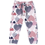 Pantaloni felpati fantasia cuori chicco