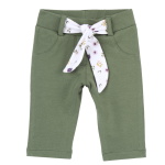 Pantalone felpato verde chicco