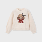 Maglione beige bambina Mayoral - immagine 4