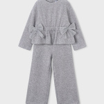 Completo Mayoral grigio lurex bambina
