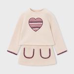Completo cuore con gonna
