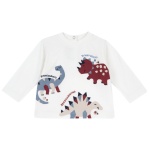 Maglietta stampa dinosauro chicco